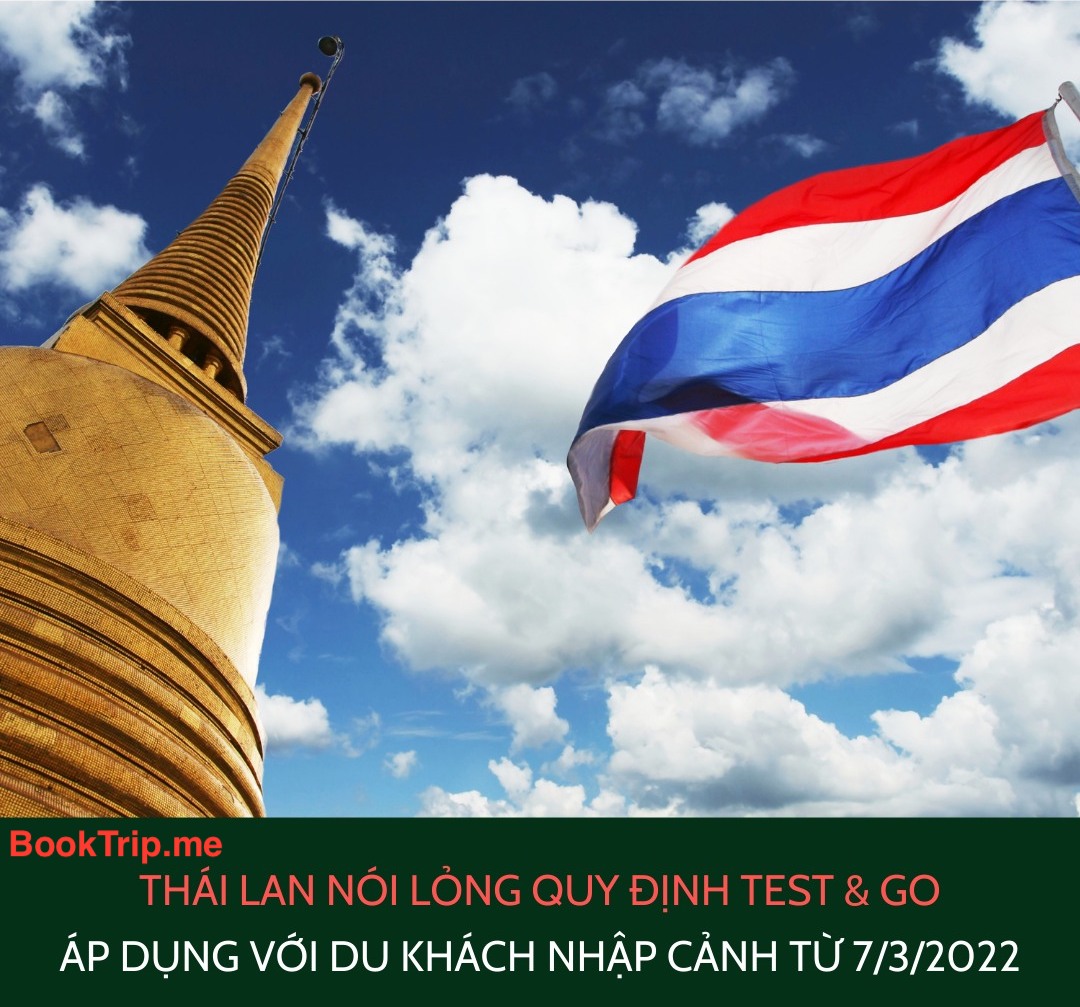 Thái Lan tiếp tục nới lỏng quy định nhập cảnh cho du khách từ 7/3/2022